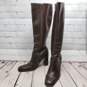 ON HOLD PLEASE DO NOT PURCHASE - J. Crew Brown Leather Knee High Boots